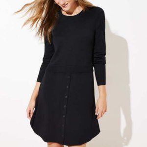 LOFT Black sweater Dress